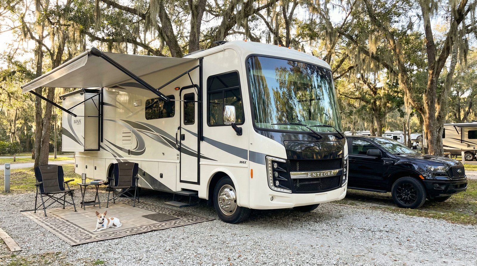 RV in Campsite